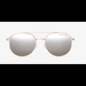 Michael Kors Lon Rounded Aviator Sunglasses